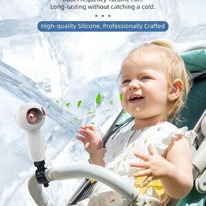 Stroller fan with aromatherapy option